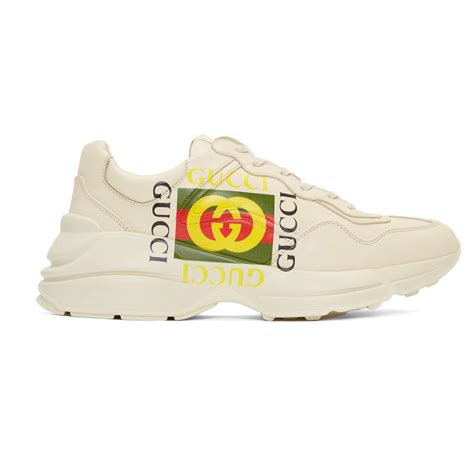 gucci off white sneakers|gucci all white sneakers.